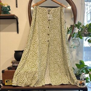 ASOS Green Floral A-Line Skirt